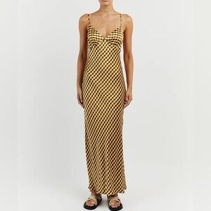 DIISH Gala Lime Satin Dress